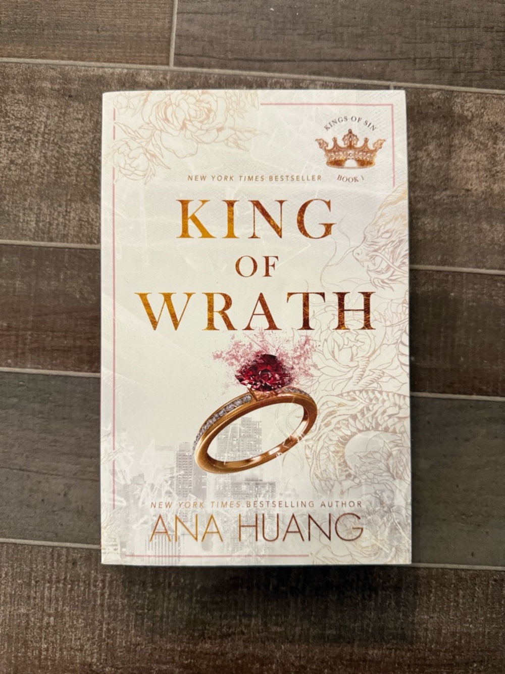 King of Wrath by Ana Huang - White & Gold Cover